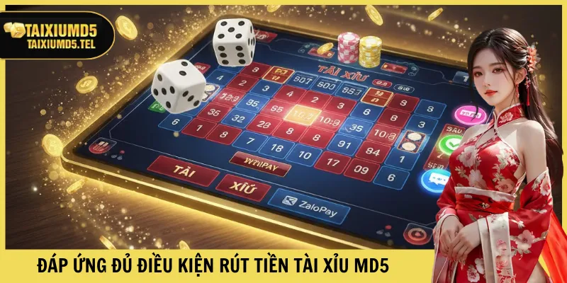 Đáp ứng đủ điều kiện rút tiền Tài Xỉu MD5